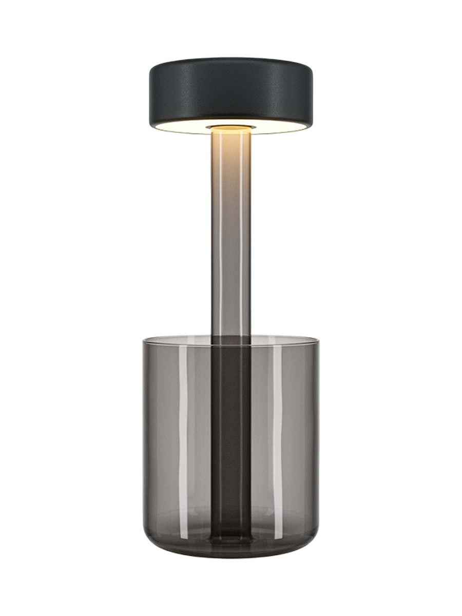 
Lampada da tavolo portatile a LED a batteria “Al Collaboration II” - Nero/Grigio
