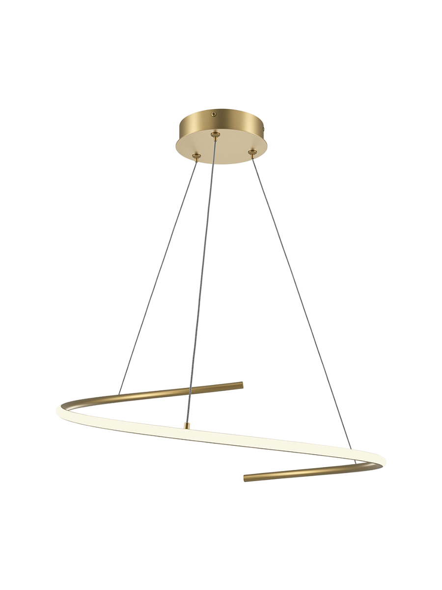 
Lampada a sospensione di design LED Shift “Curve” - Ottone