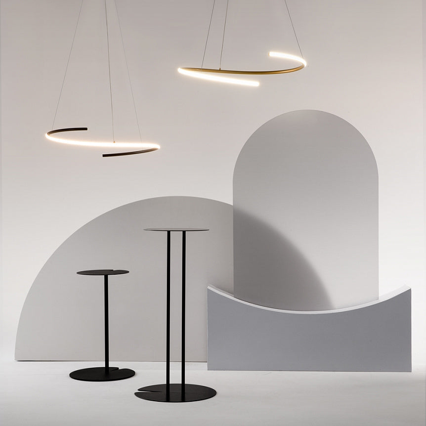 
Lampada a sospensione di design LED Shift “Curve” - Ottone