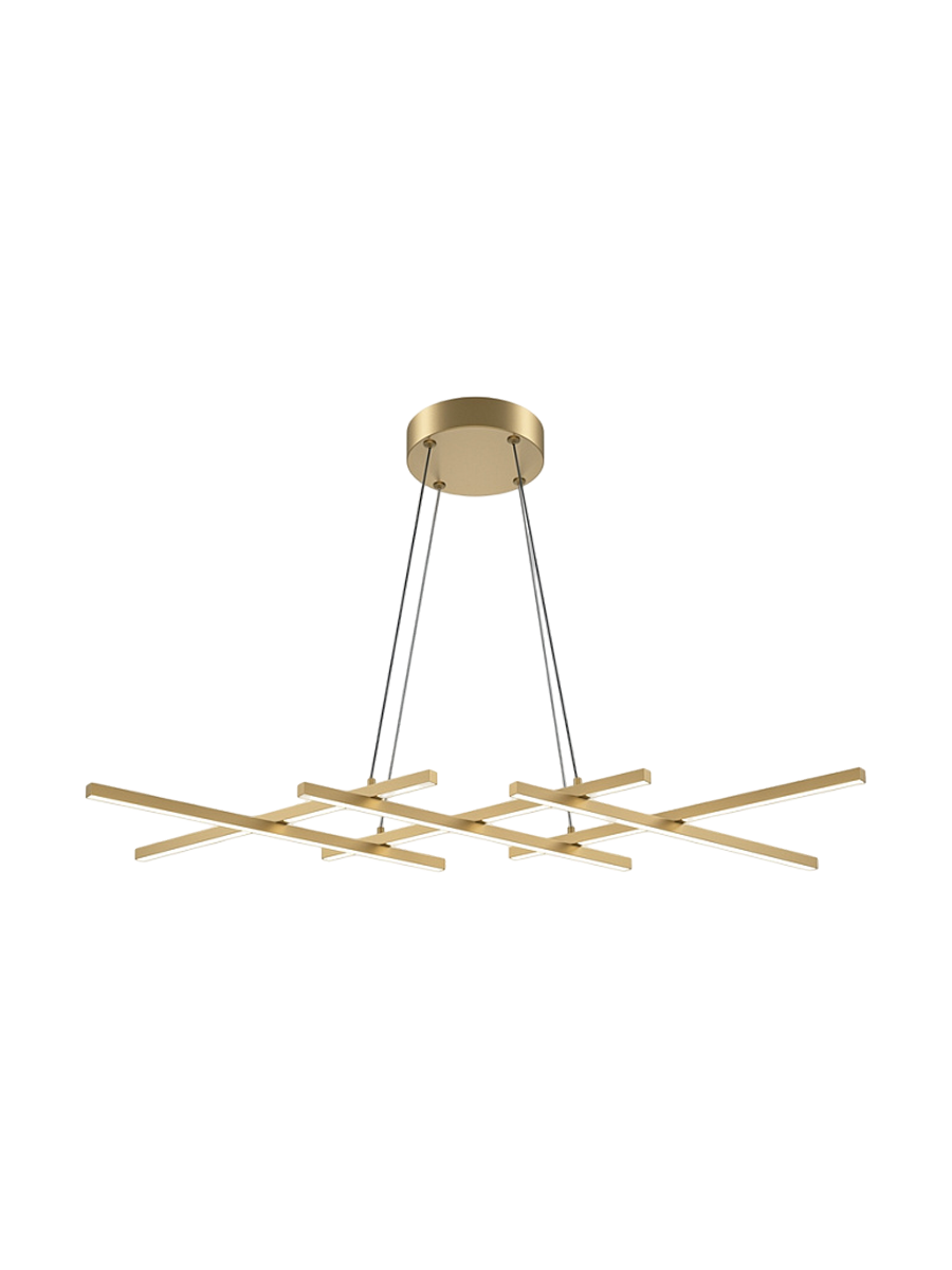 
Lampada a sospensione di design LED Stack “Halo” - Ottone