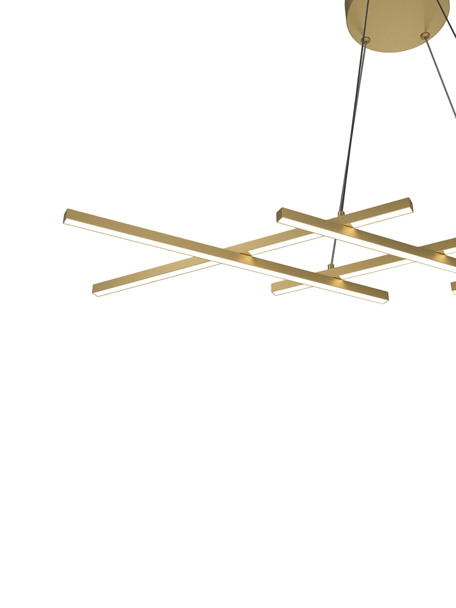 
Lampada a sospensione di design LED Stack “Halo” - Ottone