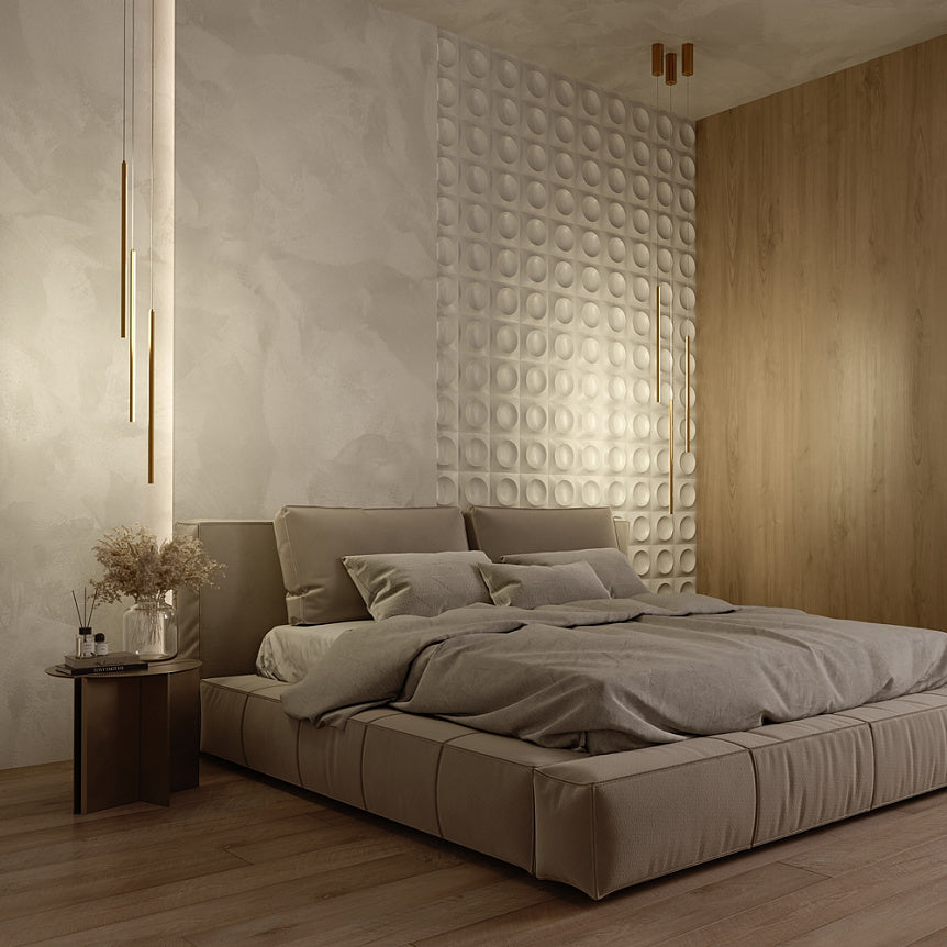 
Lampada a sospensione di design LED Drop “Halo” - Ottone / Medio