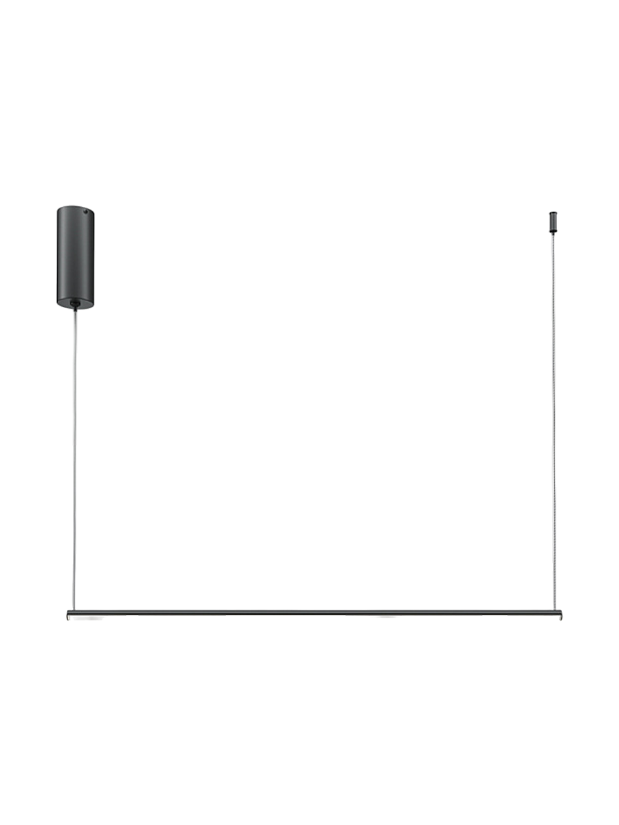 
Lampada a sospensione di design LED Corner Long “Halo” - Nero