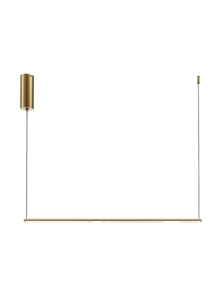 
Lampada a sospensione di design LED Corner Long “Halo” - Ottone