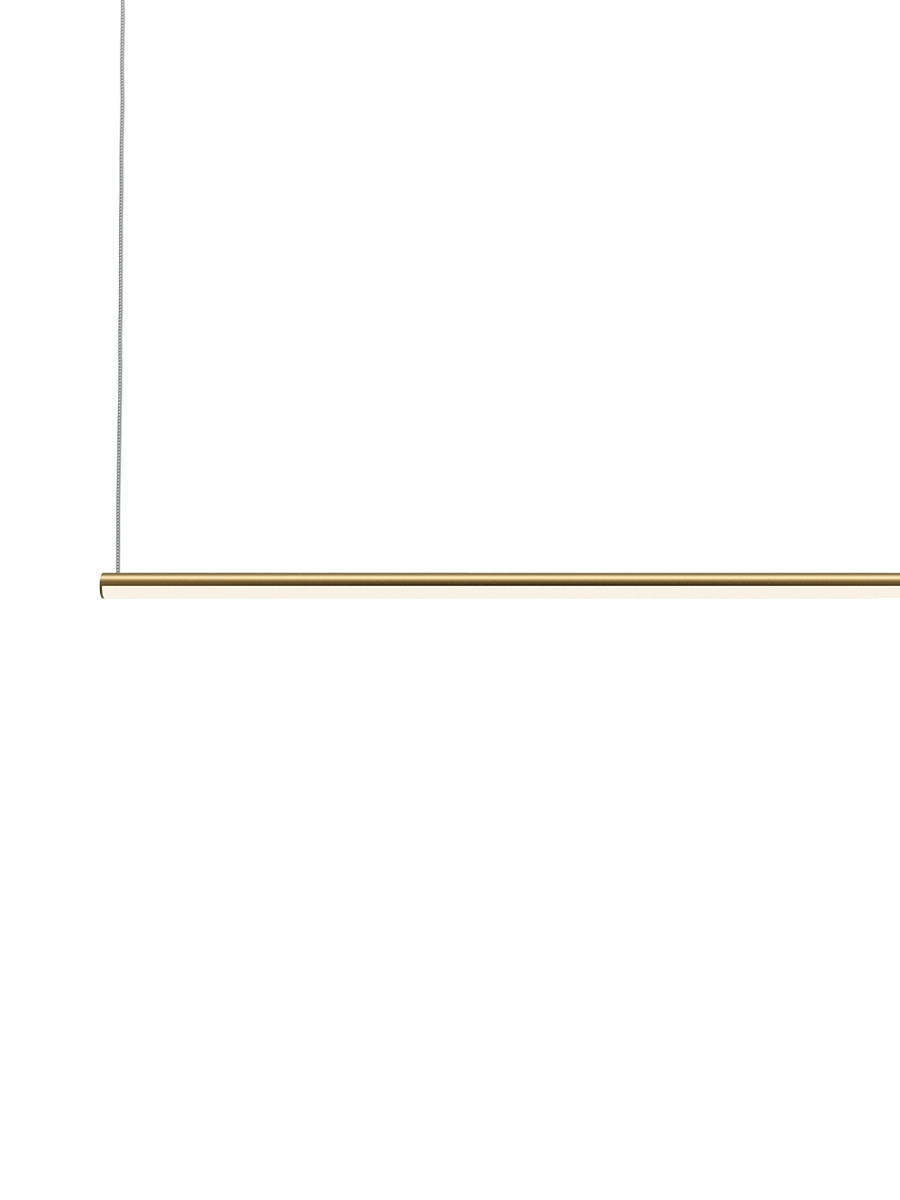 
Lampada a sospensione di design LED Corner Long “Halo” - Ottone