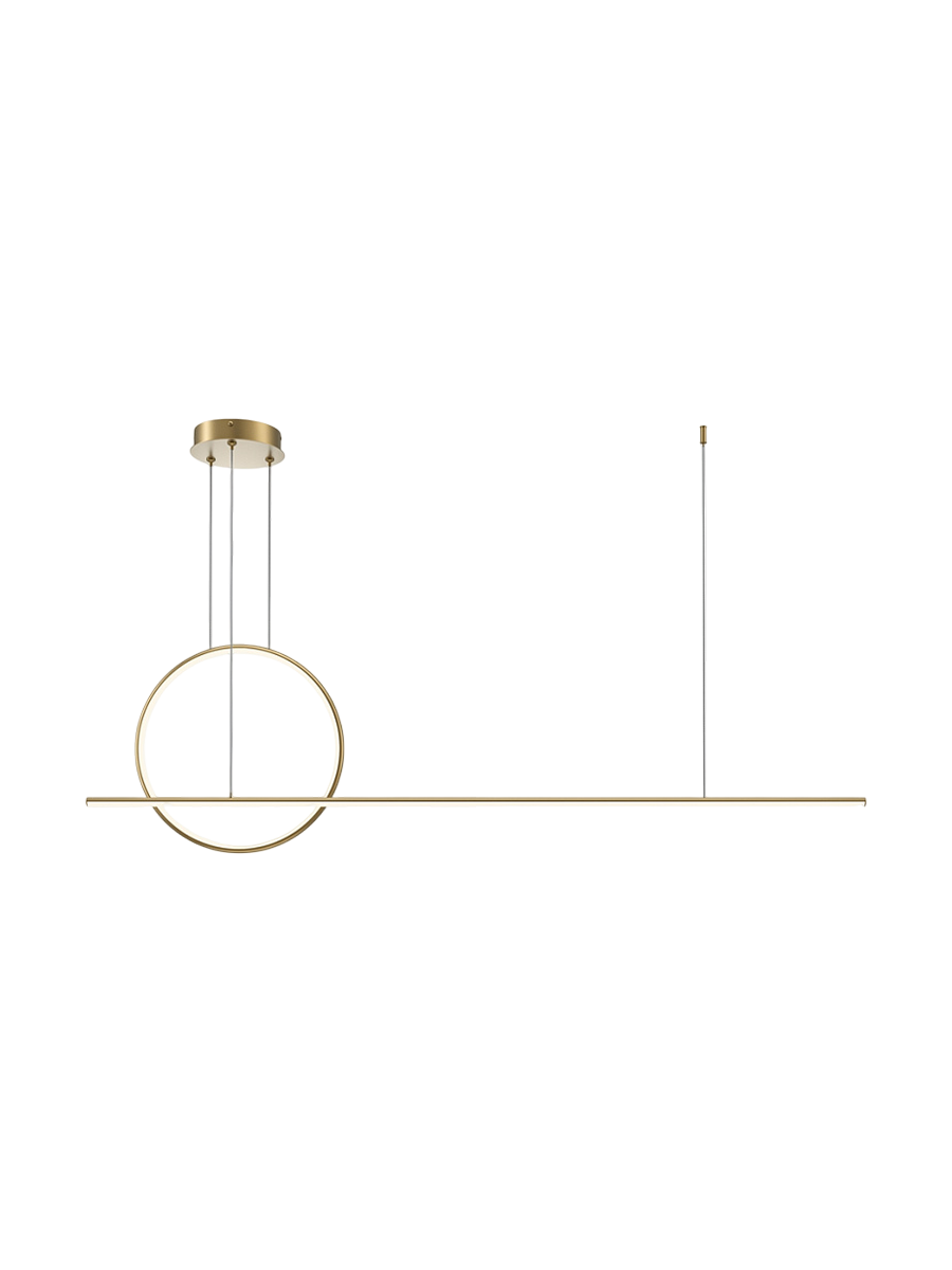 
Lampada a sospensione di design LED Disc “Halo” - Ottone