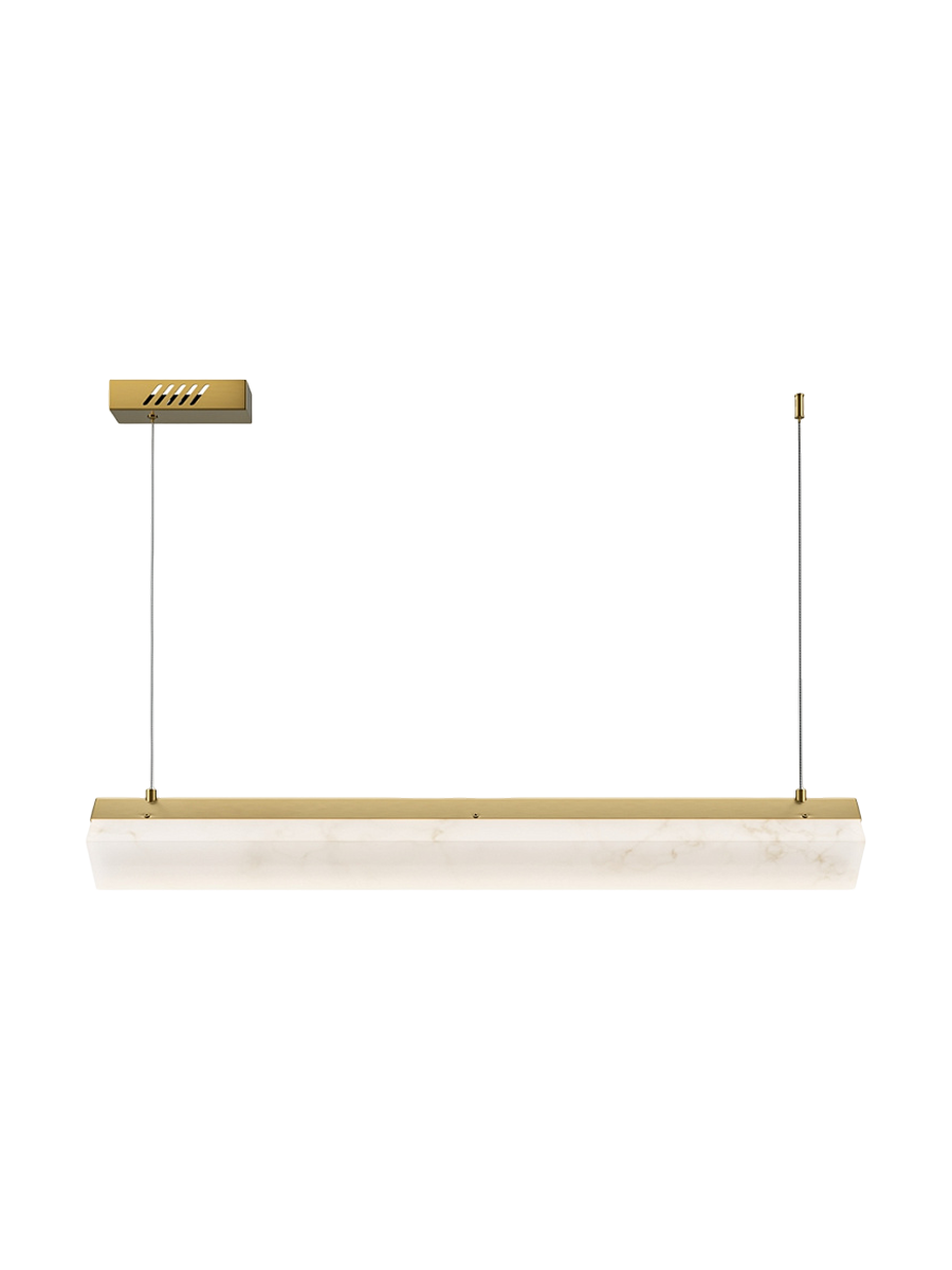 
Lampada a sospensione di design a LED “Petra” con fessura luminosa in marmo