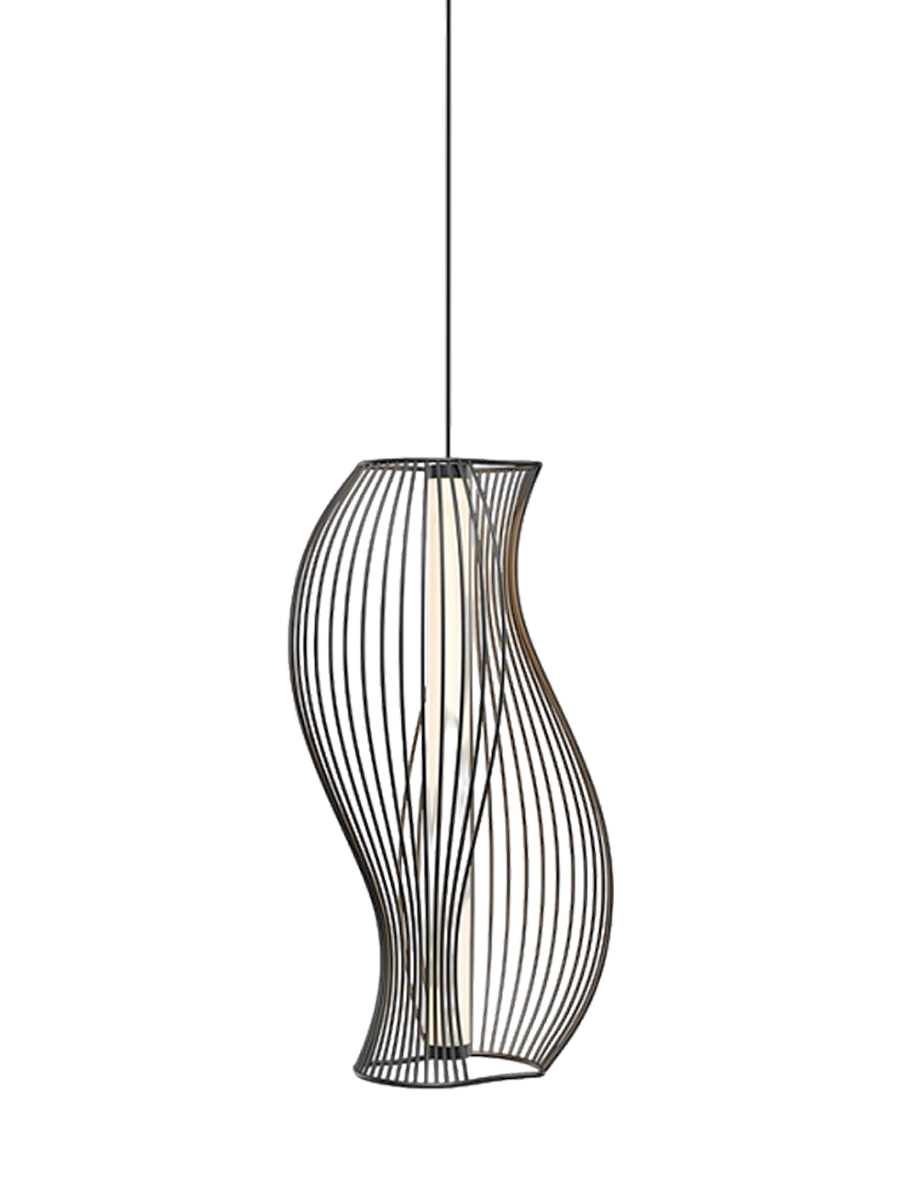
Lampada a sospensione di design a LED "Shadows Of The Past" - Nero