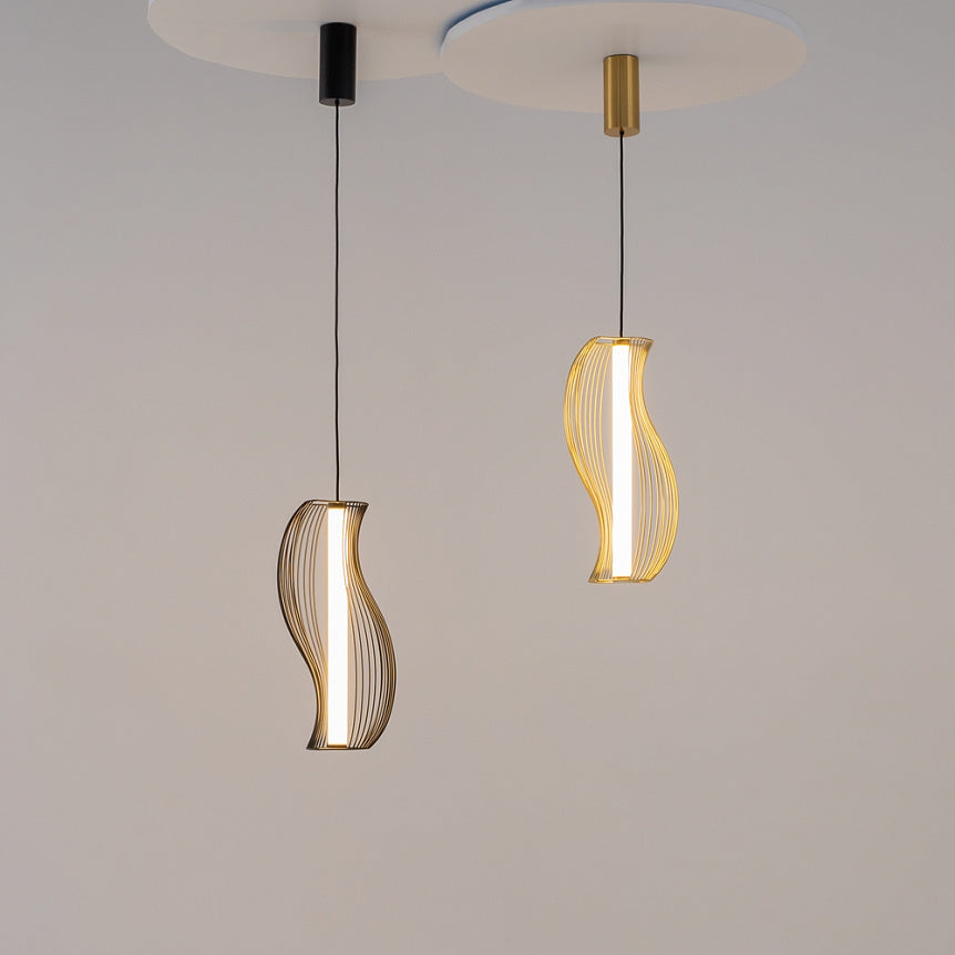 
Lampada a sospensione di design a LED "Shadows Of The Past" - Nero