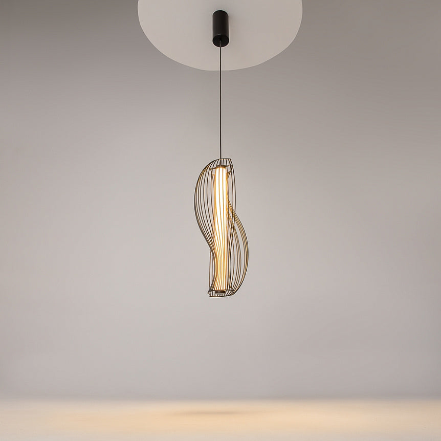 
Lampada a sospensione di design a LED "Shadows Of The Past" - Nero