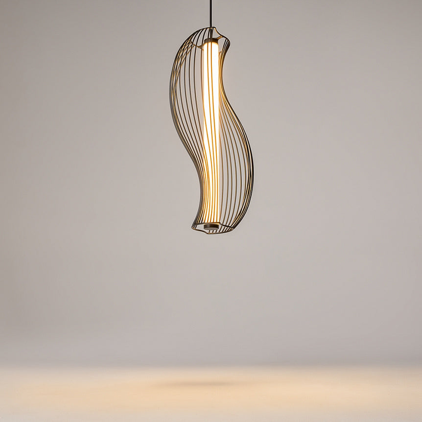 
Lampada a sospensione di design a LED "Shadows Of The Past" - Nero