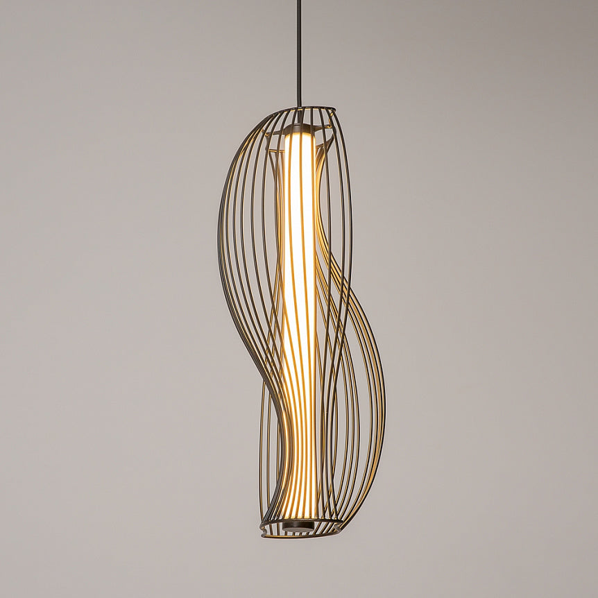 
Lampada a sospensione di design a LED "Shadows Of The Past" - Nero