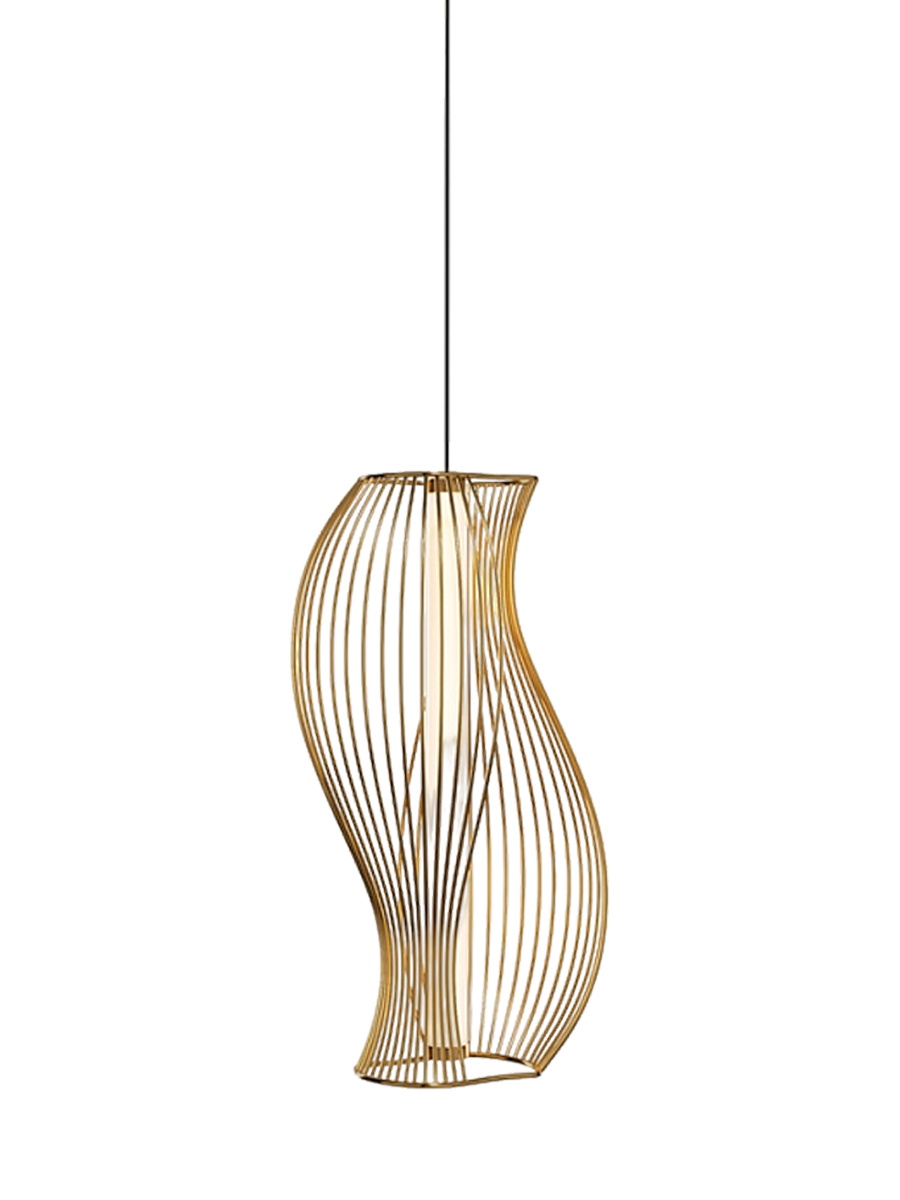
Lampada a sospensione di design a LED "Shadows Of The Past" - Ottone