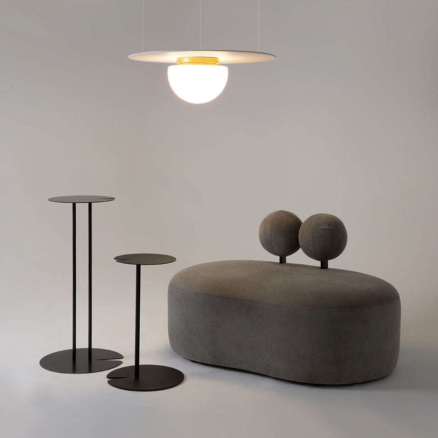 
Lampada da soffitto di design “Glassy” - Bianco/Oro