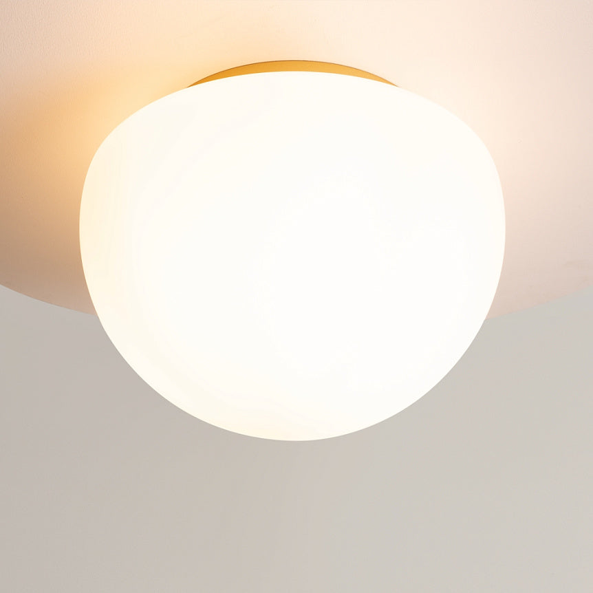 
Lampada da soffitto di design “Glassy” - Bianco/Oro