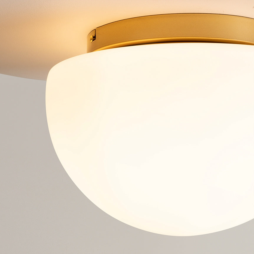 
Lampada da soffitto di design “Glassy” - Bianco/Oro