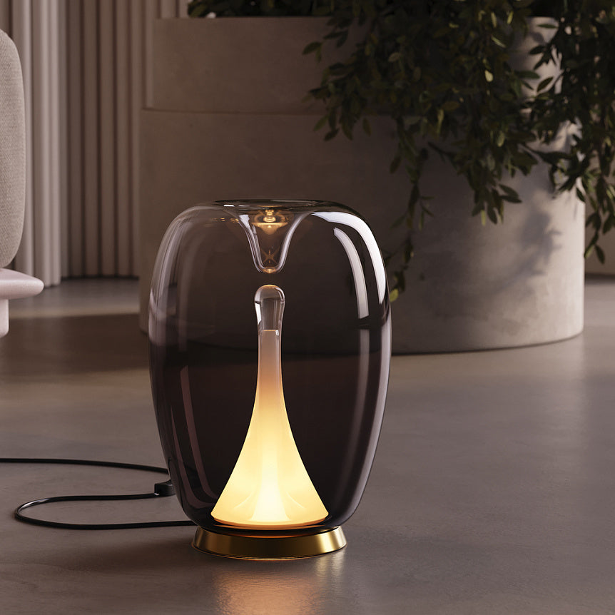 
Lampada da tavolo di design LED “Splash” - Vetro fumé