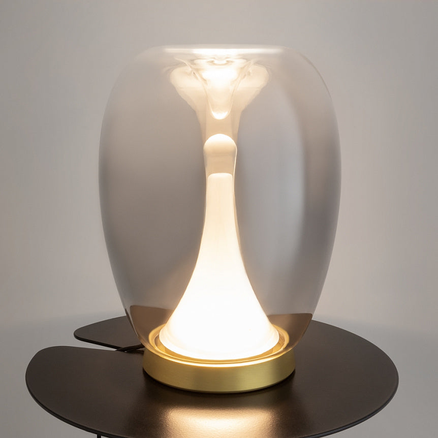 
Lampada da tavolo di design LED “Splash” - Vetro fumé