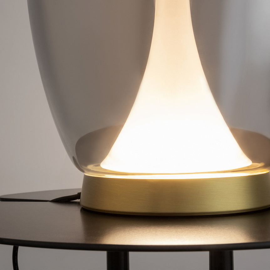 
Lampada da tavolo di design LED “Splash” - Vetro fumé