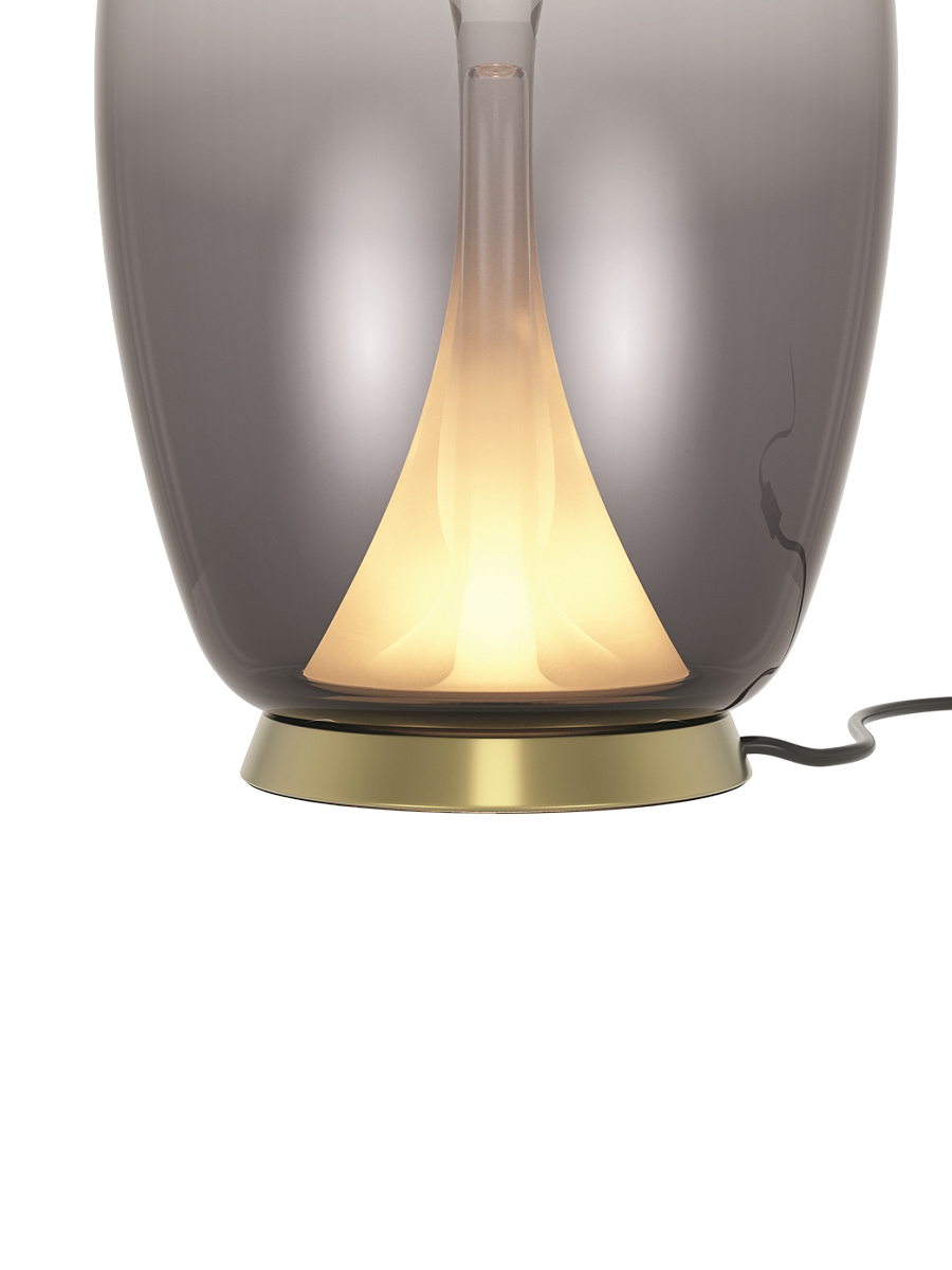 
Lampada da tavolo di design LED “Splash” - Vetro fumé