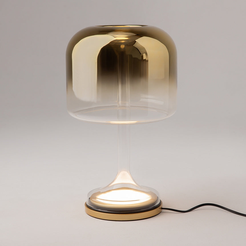 
Large LED Design Tischlampe "Spirito" - Bronze / Weiss