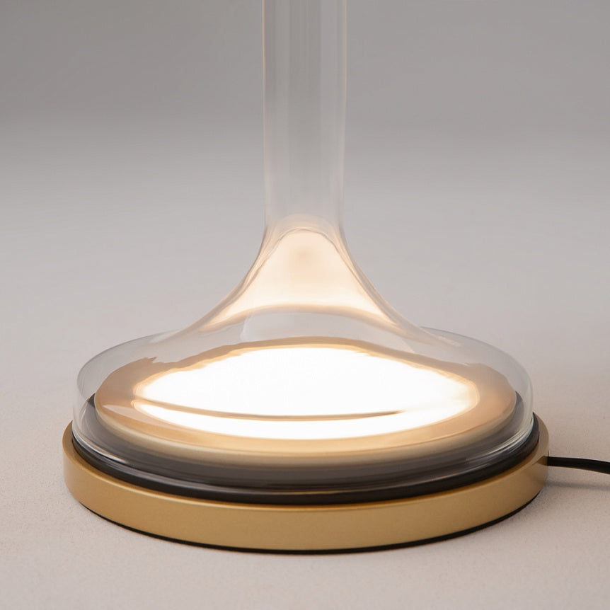 
Large LED Design Tischlampe "Spirito" - Bronze / Weiss