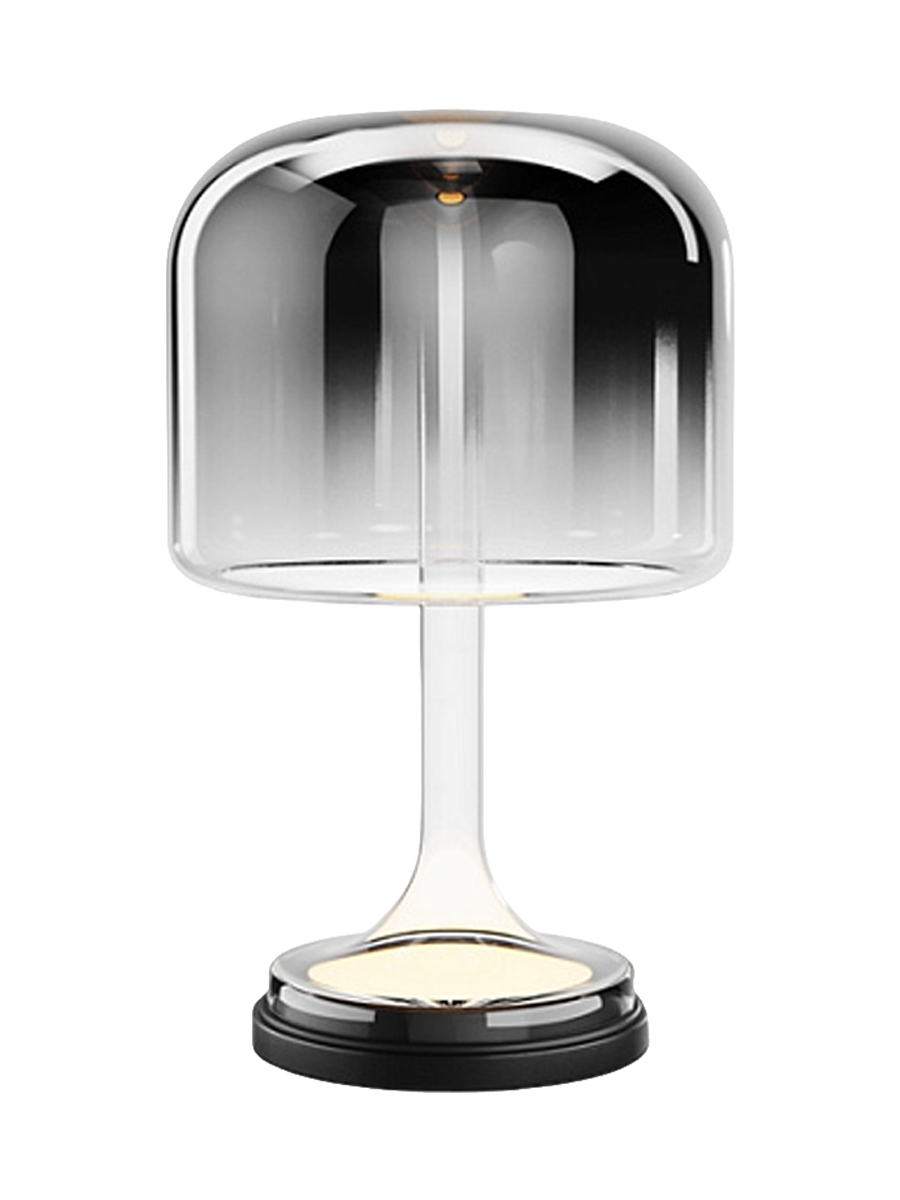 
Piccola lampada da tavolo di design a LED "Spirito" - Nero / Bianco