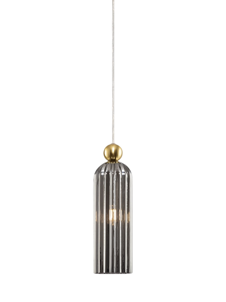 
Elegante Hängelampe „Antic“ - Rauchglas