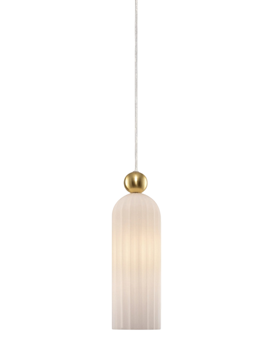 
Elegante Hängelampe „Antic“ - Opalglas