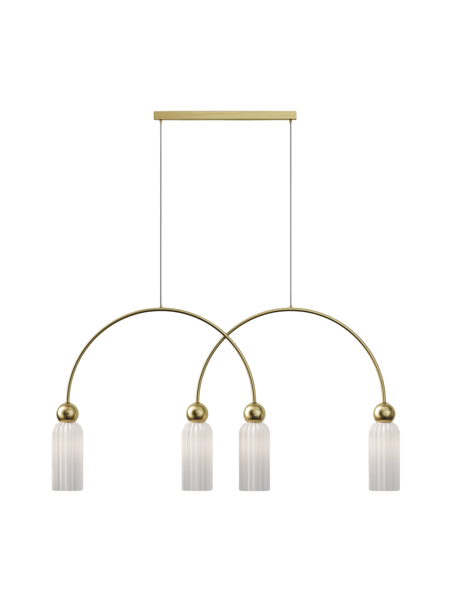 
Elegante lampada a sospensione Wave “Antic” - Bianco