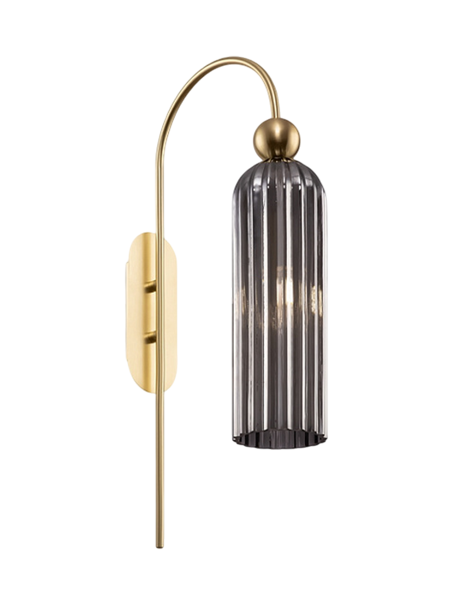 
Wave Elegante "Antic" Wall Lamp - Smoked glass