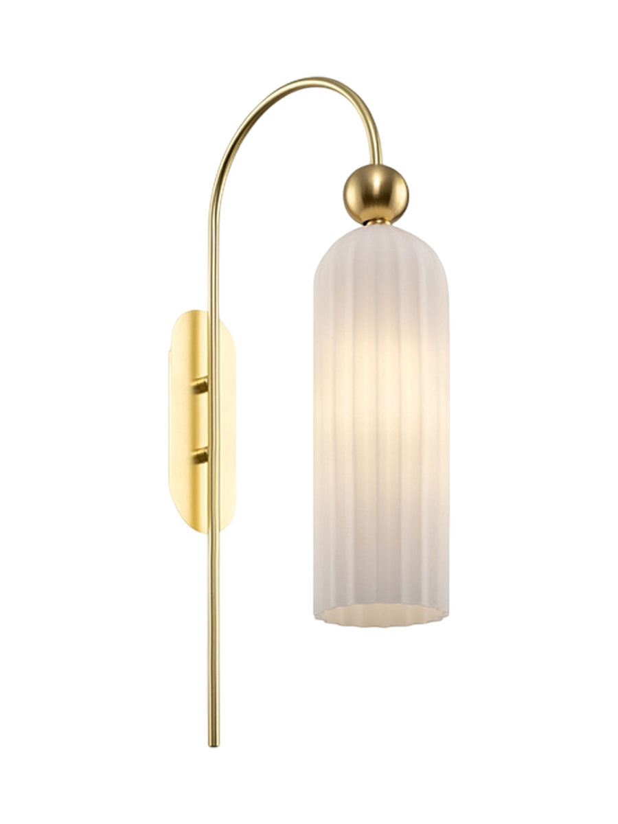 
Wave Elegante "Antic" Wall Lamp - Opal glass