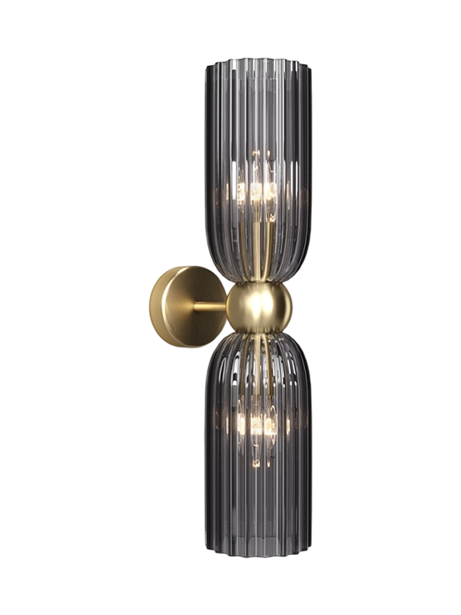 
Lampada da parete Elegante „Antic II“ - Vetro fumé