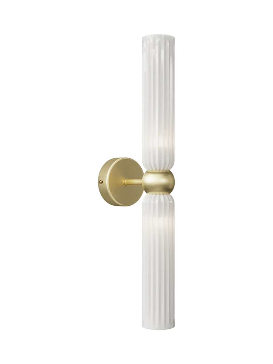 
Slim Elegant Wall Lamp "Antic" - Opal glass