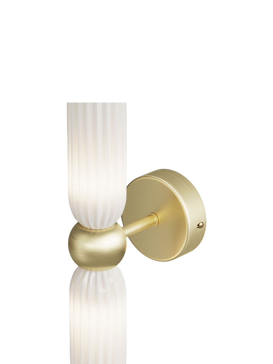 
Slim Elegante Wandlampe „Antic“ - Opalglas