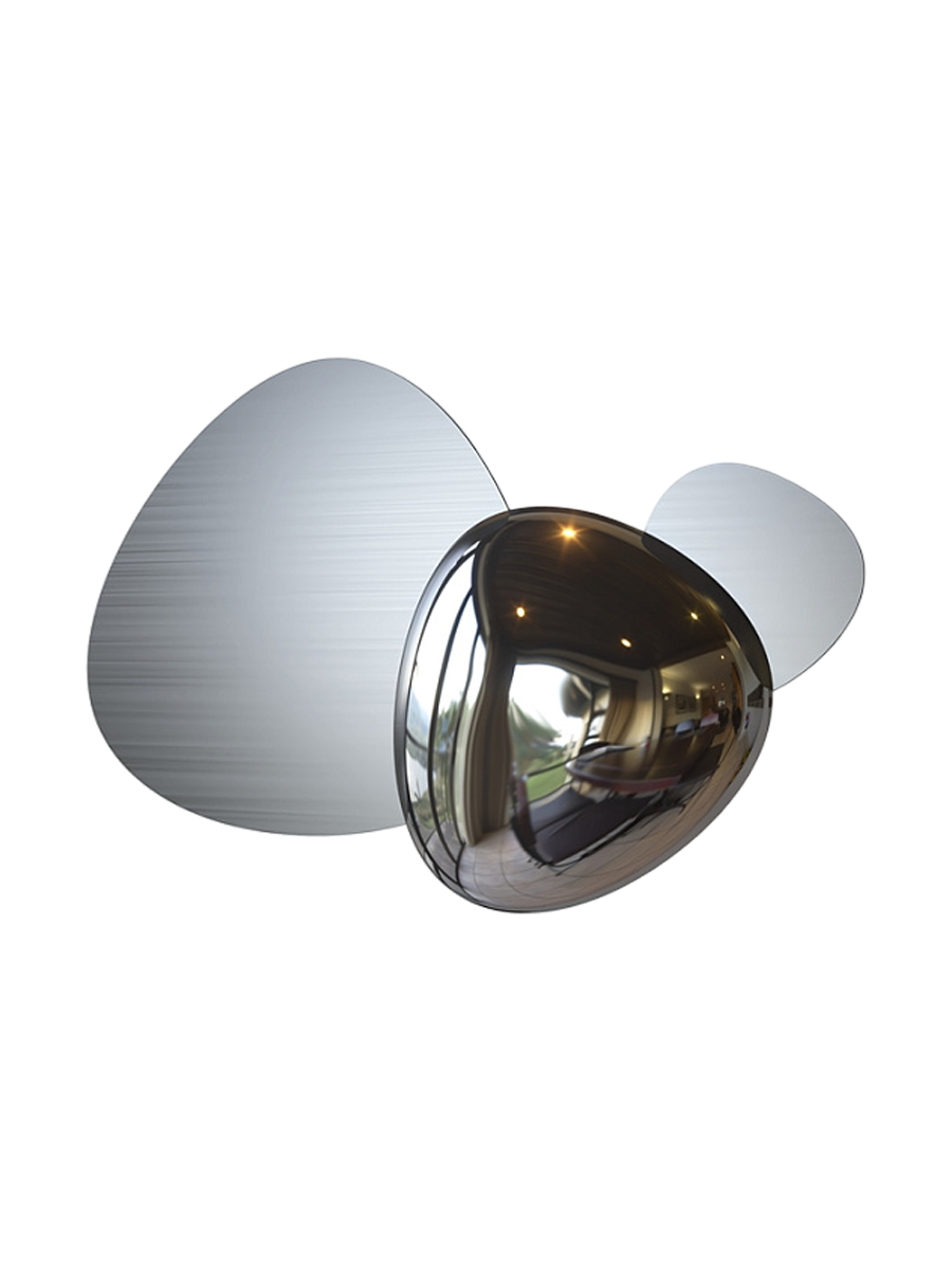 
Small LED Designer Wall Lamp "Jack-Stone" - Silver