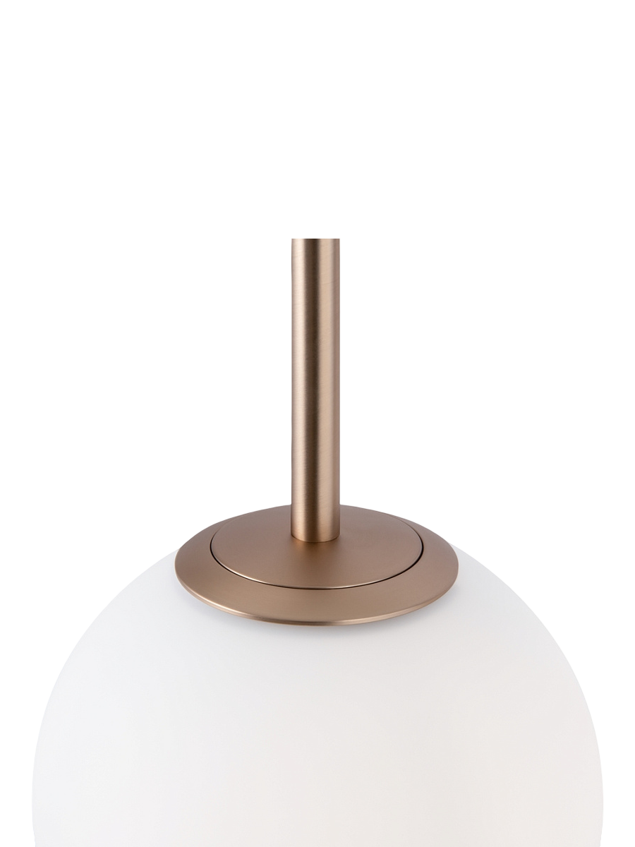 
Lampada a sospensione regolabile in altezza Drop Multi “Basic Form” - Bianco/Oro / A 5 fiamme