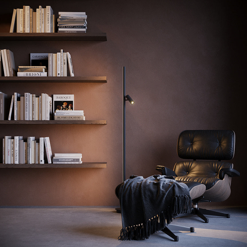 
LED Design Stehlampe "Thin" - Schwarz