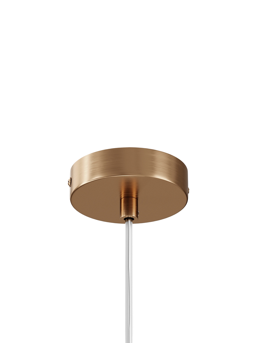 
Lampada a sospensione regolabile in altezza Drop “Basic Form” - Oro/Trasparente / ø 20cm