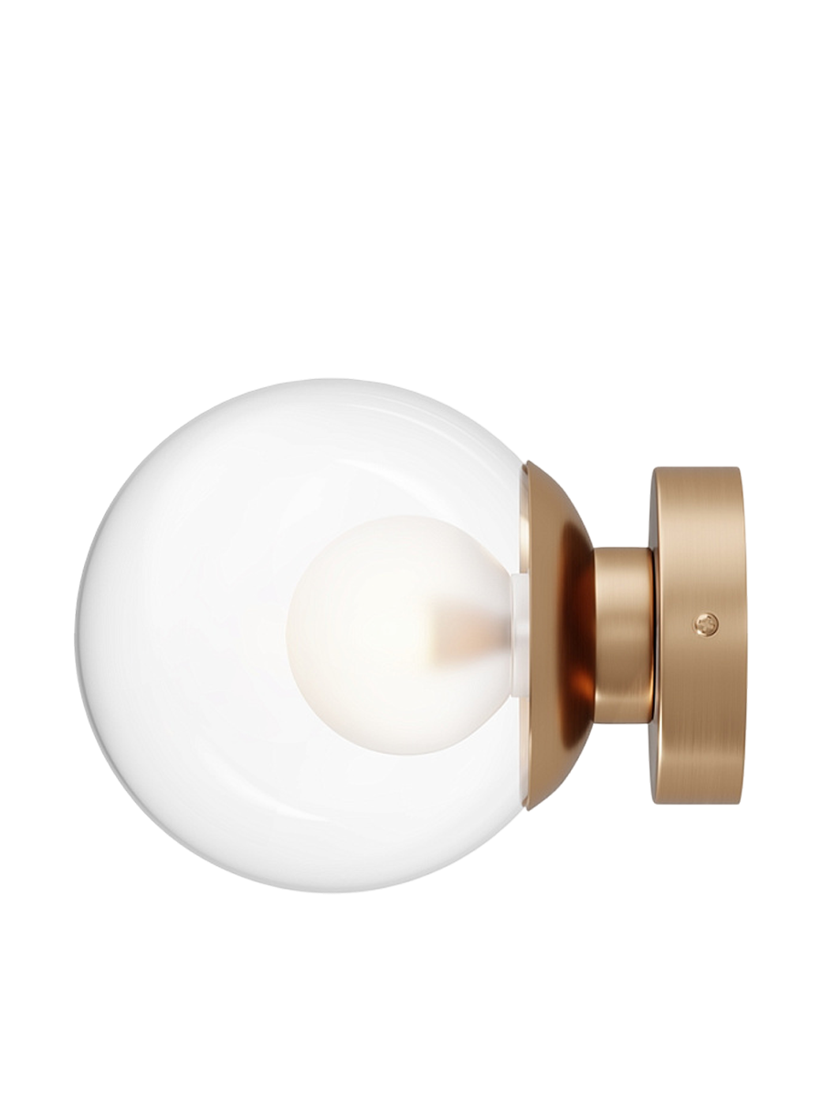 
Lampada da parete di design „Basic Form“ - Oro/Trasparente / ø 15cm