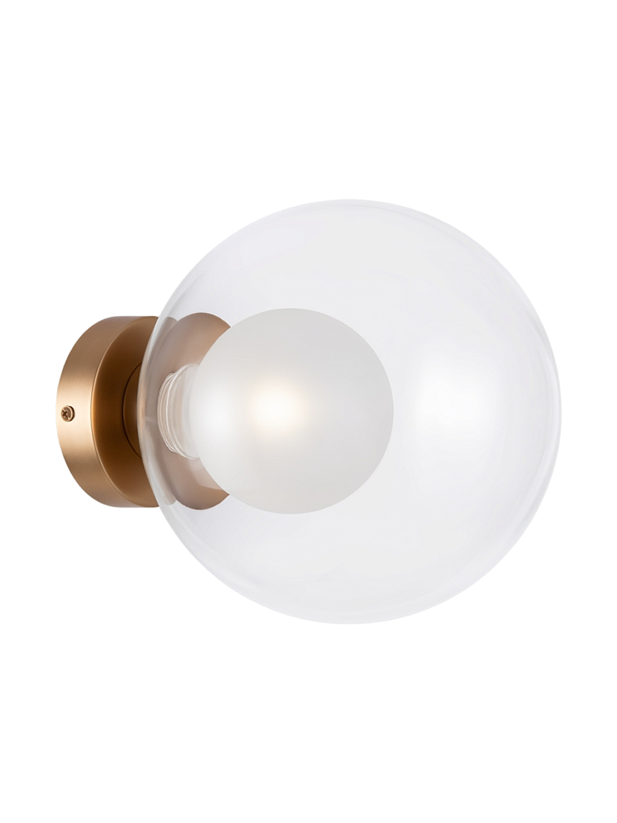 
Lampada da parete di design „Basic Form“ - Oro/Trasparente / ø 20cm