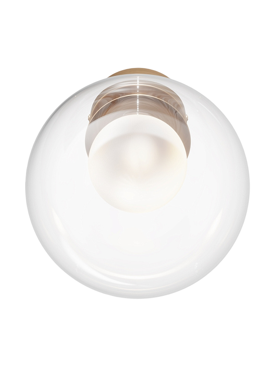 
Lampada da parete di design „Basic Form“ - Oro/Trasparente / ø 20cm