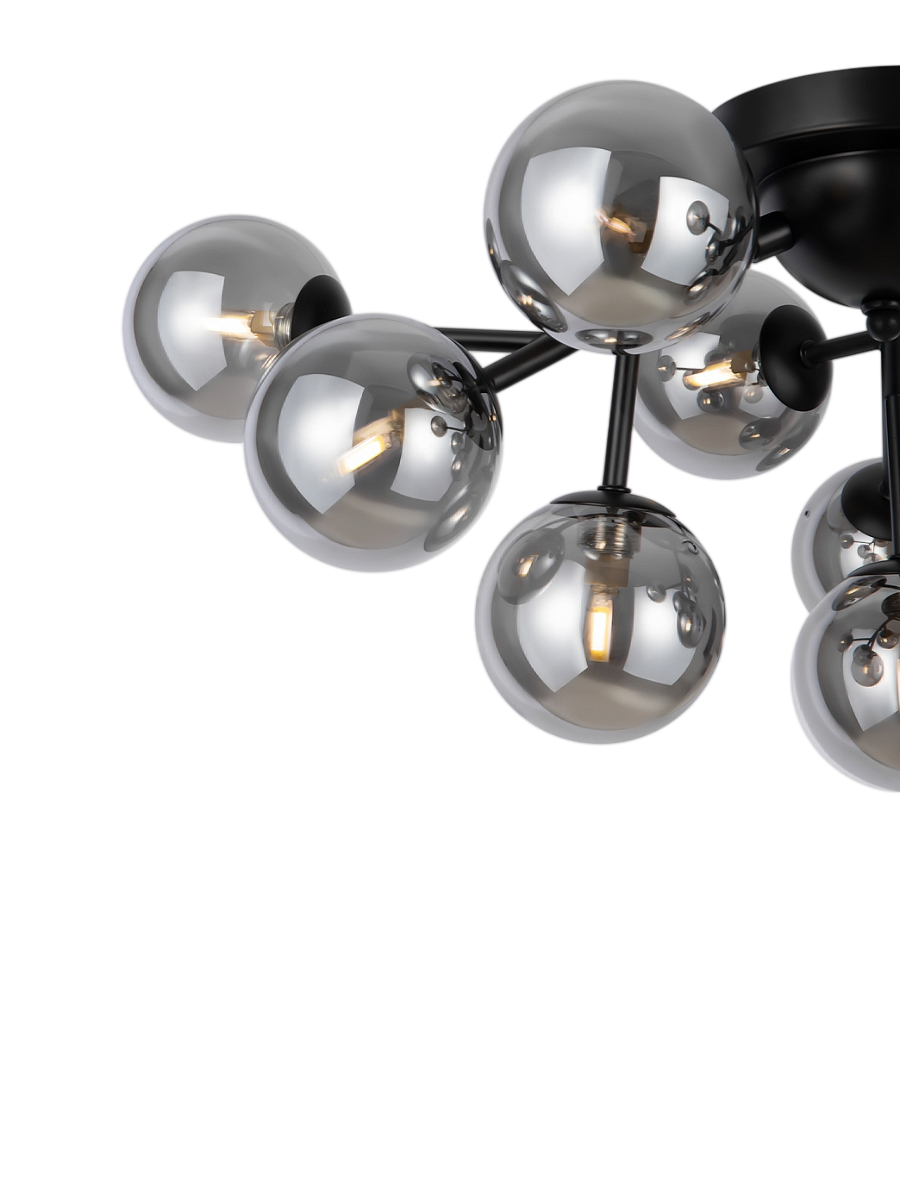 
Mini lampada da soffitto cluster „Dallas“ - Grigio/Nero