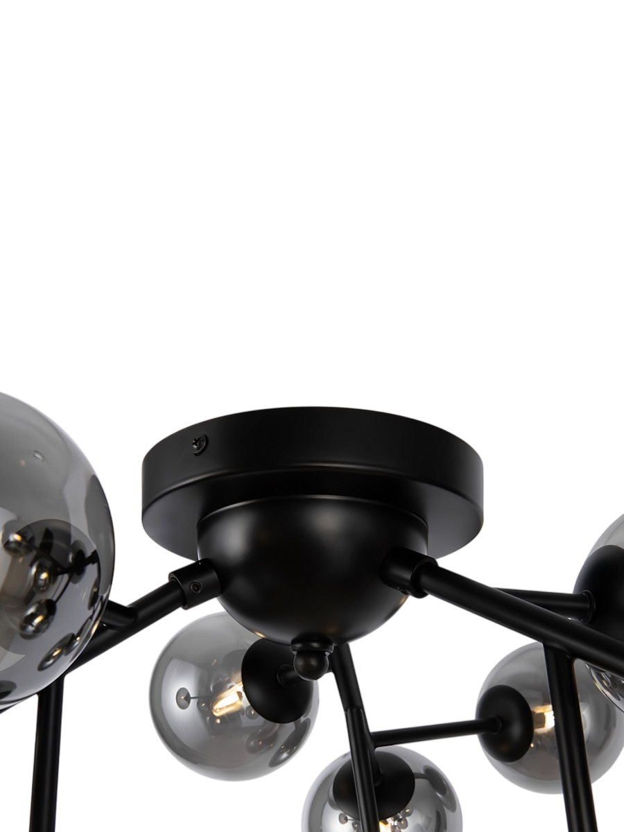 
Mini lampada da soffitto cluster „Dallas“ - Grigio/Nero