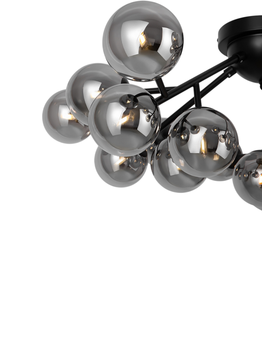 
Cluster Ceiling Light "Dallas" - Grey/Black