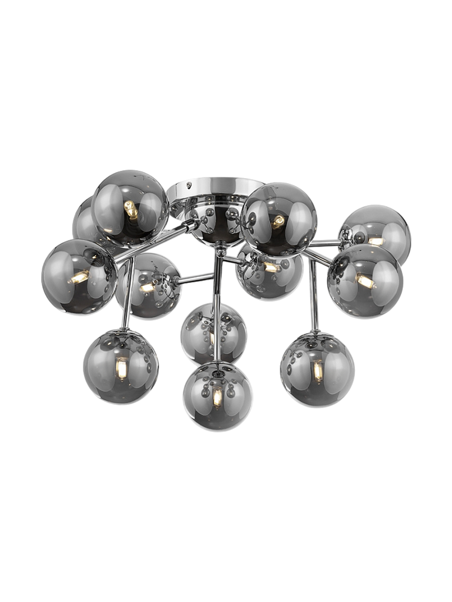 
Mini lampada da soffitto cluster „Dallas“ - Grigio/Argento