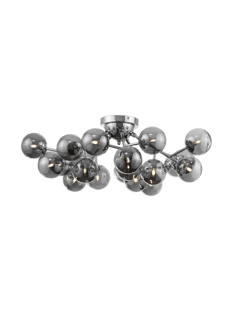 
Cluster Ceiling Light "Dallas" - Gray/Silver