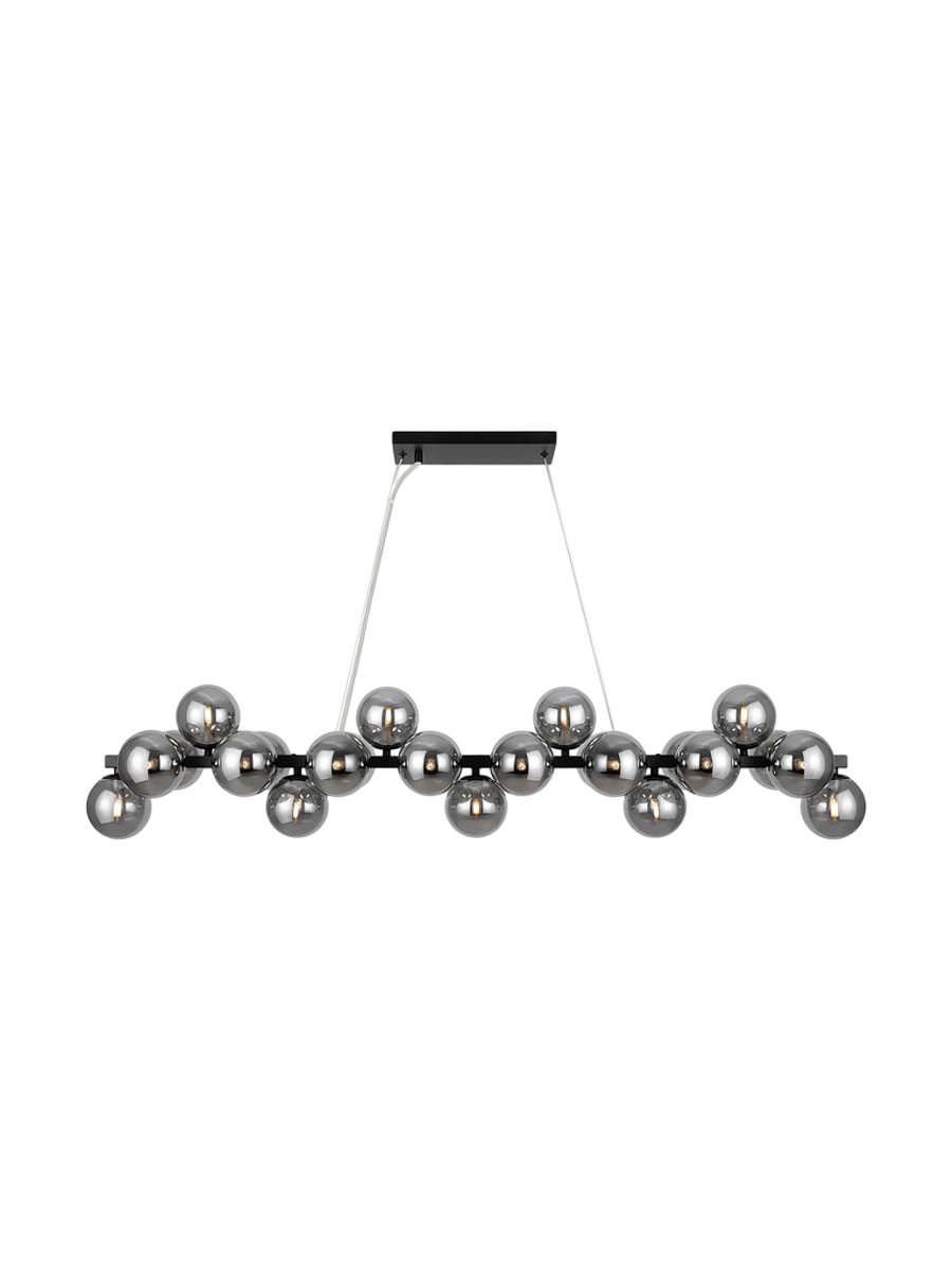 
Lineare Hängelampe „Dallas“ - Grey/Schwarz