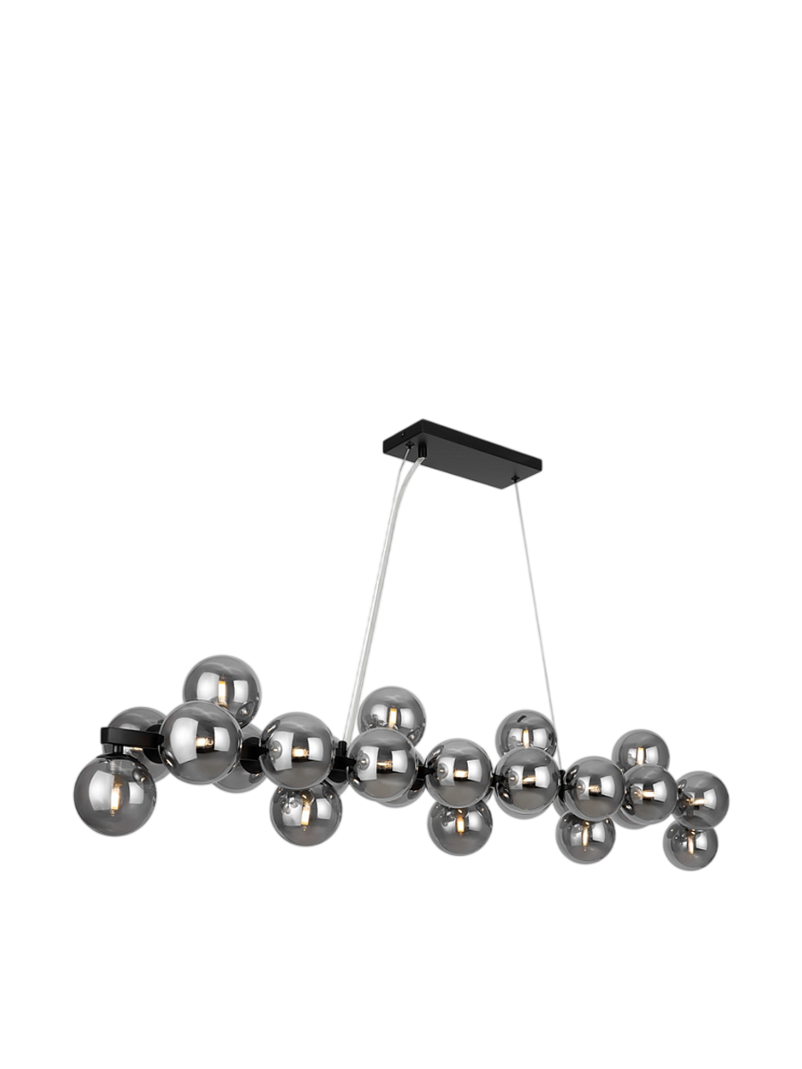 
Lampada a sospensione lineare „Dallas“ - Grigio/Nero