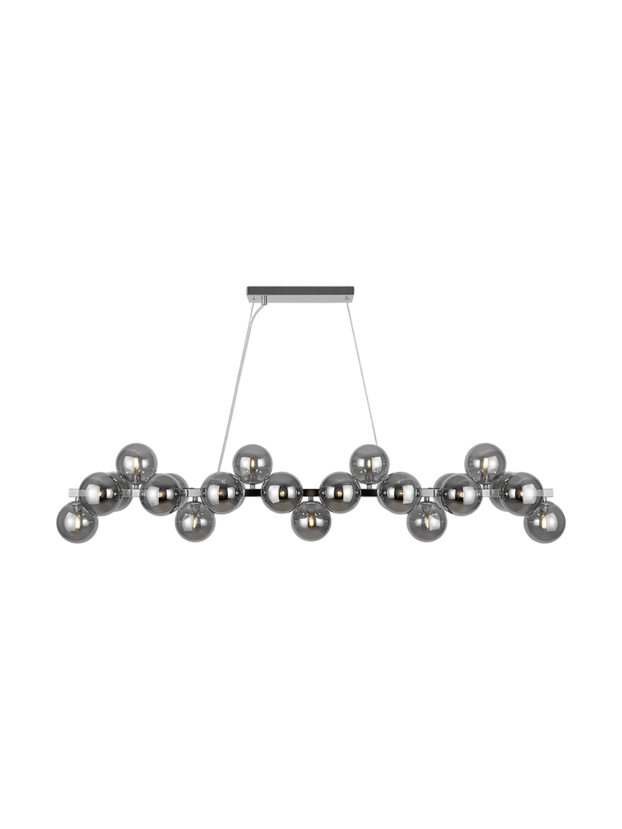
Lineare Hängelampe „Dallas“ - Grey/Silver